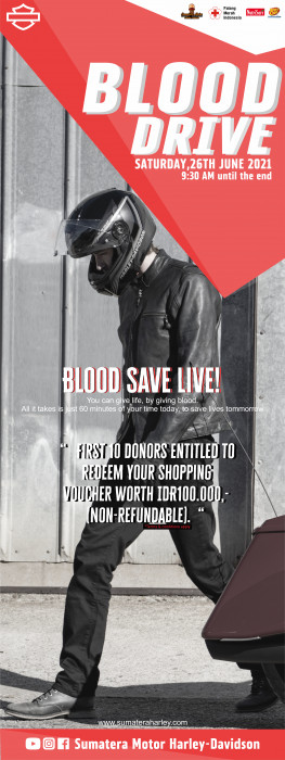 Harley-Davidson of Medan, menggelar kegiatan sosial Donor Darah, “Blood drive”