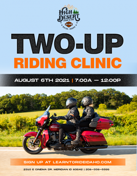 TWO-UP RIDING CLINIC