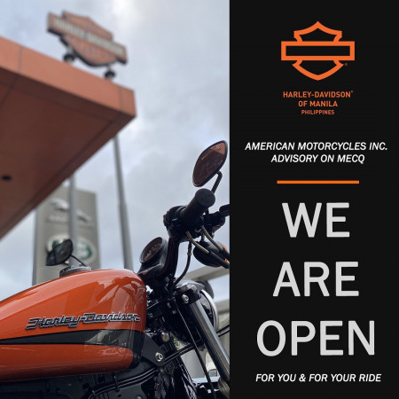 MECQ August 21-31, 2021: WE ARE OPEN, FOR YOU & FOR YOUR RIDE!
