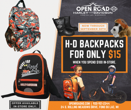 H-D Kids Backpacks for only $15