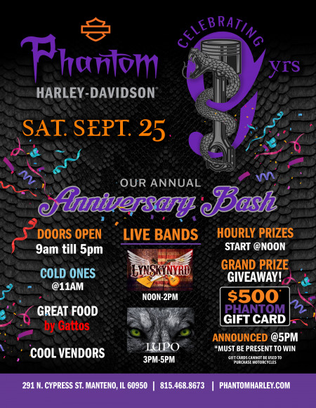 Phantom Harley-Davidson® - 9th Anniversary Party