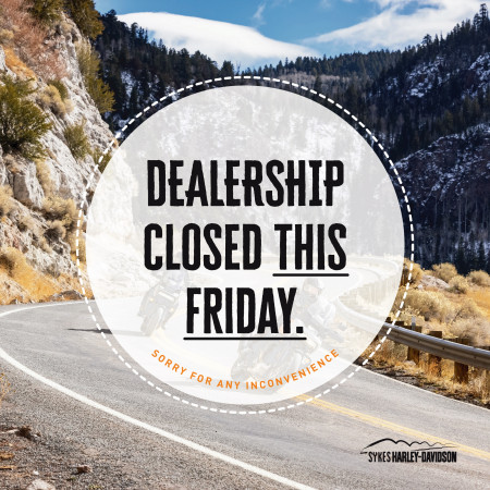 Dealership closed this Friday