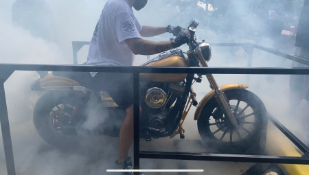 Harley-Davidson of Panama City Beach Brats, Brapps, and Burnouts stunt show and cookout was a hit!