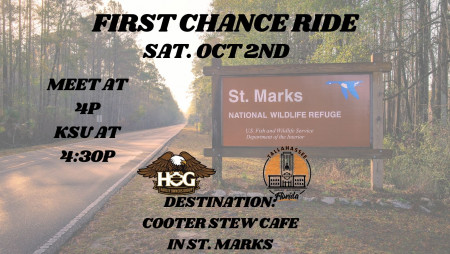 Hog Chapter Ride Meet at 4pm KSU@430pm