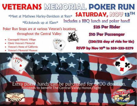 VETERANS MEMORIAL POKER RUN
