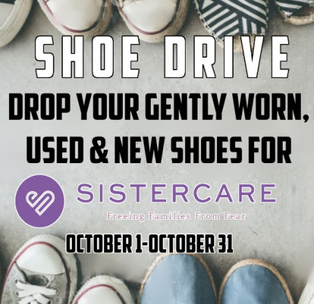 Shoe Drive benefiting Sistercare