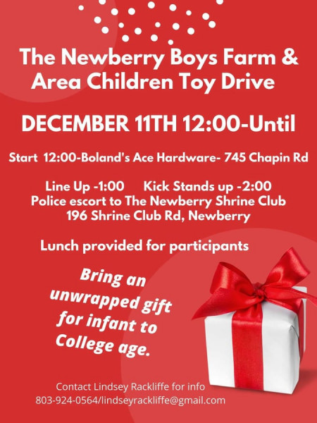 Newberry Boys Farm Toy Drive