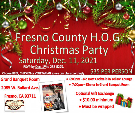 FRESNO COUNTY H.O.G. CHRISTMAS PARTY