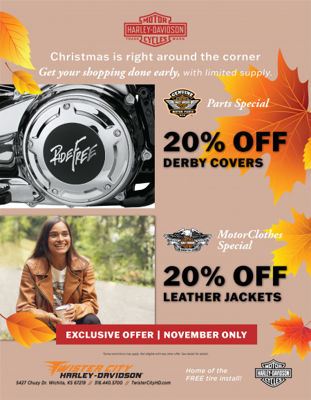 November Parts & MotorClothes Specials