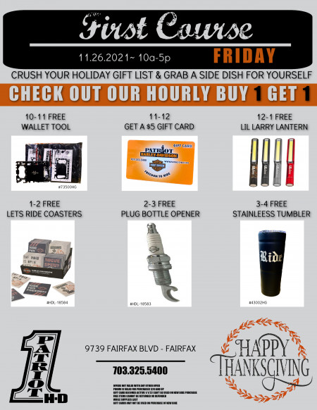 First Course Friday