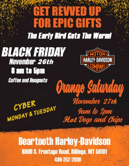 Black Friday and Orange Saturday