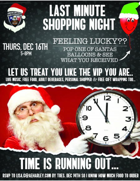 Last Minute VIP Shopping Night