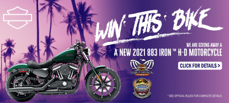 REGISTER TO WIN NEW 2021 HARLEY-DAVIDSON 883 IRON SNAKE VENOM