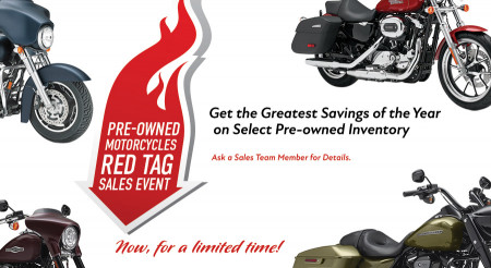 Pre-owned Motorcycles RED TAG Sales Event
