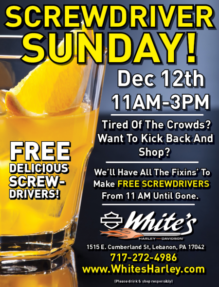 Screwdriver Sunday @ White's H-D