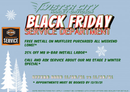 Black Friday Service Deals at Twister City Harley-Davidson