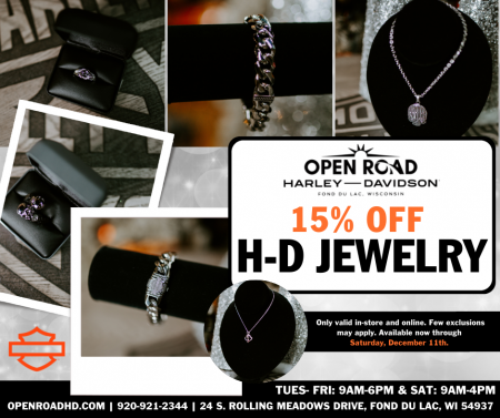 15% Off H-D Jewelry