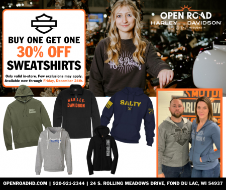 Buy One Get One 30% H-D Sweatshirts
