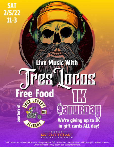 1K Saturday | Live Music w/ Tres Locos