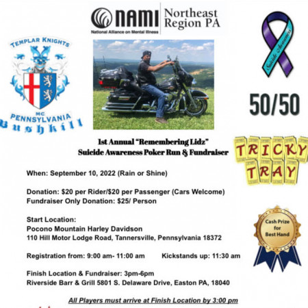 1st Annual Remembering Lidz Suicide Awareness Poker Run & Fundraiser