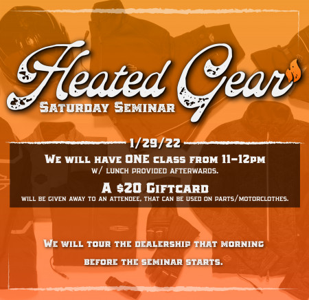 Heated Gear - Saturday Seminar
