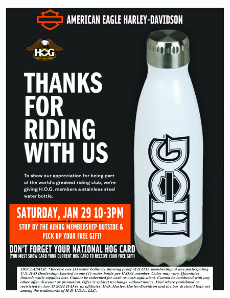 Attention H.O.G. ® Members...