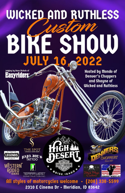 WICKED AND RUTHLESS CUSTOM BIKE SHOW