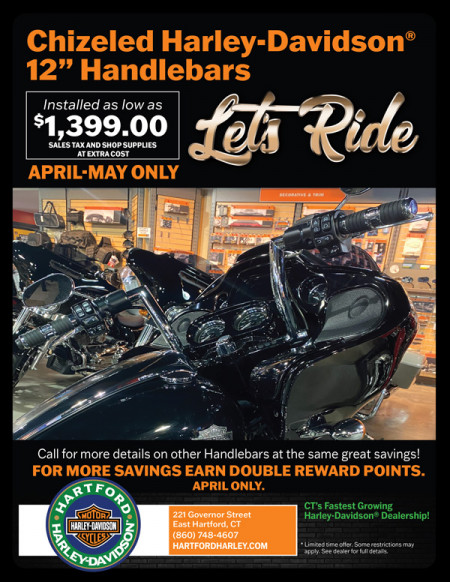 Chizeled Harley-Davidson® Handlebars
