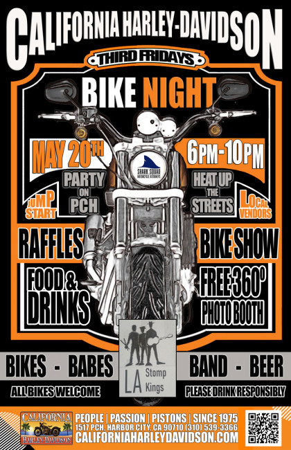 Bike Night is back! Third Friday, every month!