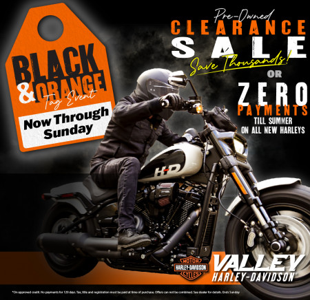Black & Orange Tag Event