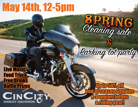 Parking Lot Party & Spring Cleaning Sale