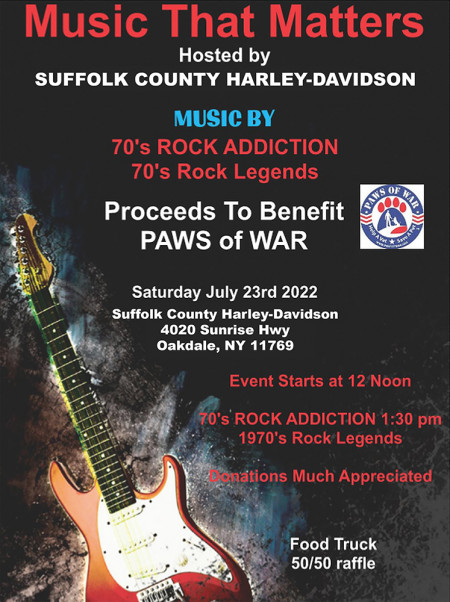 Paws of War Benefit - Music that Matters