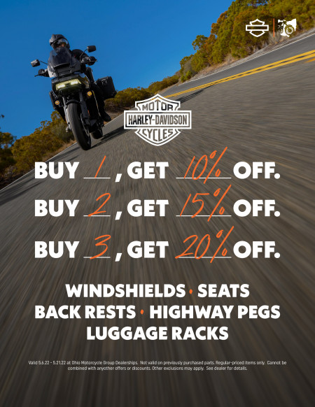 Buy More, Save More: Windshields, Seats, Back Rests, Highway Pegs, Luggage Racks