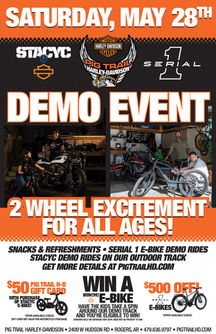 Serial 1 / Stacyc E-Bike Demo Event