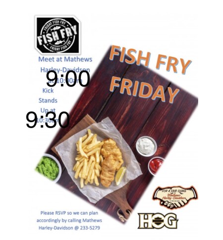 FISH FRY FRIDAY RIDE