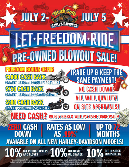 Let Freedom Ride - Pre-Owned Blowout Sale
