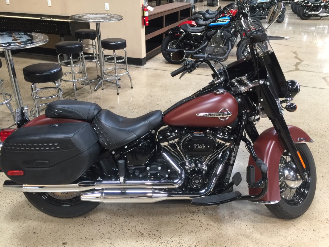 2019 Heritage Classic 114 in Wicked Red Denim San Diego Harley