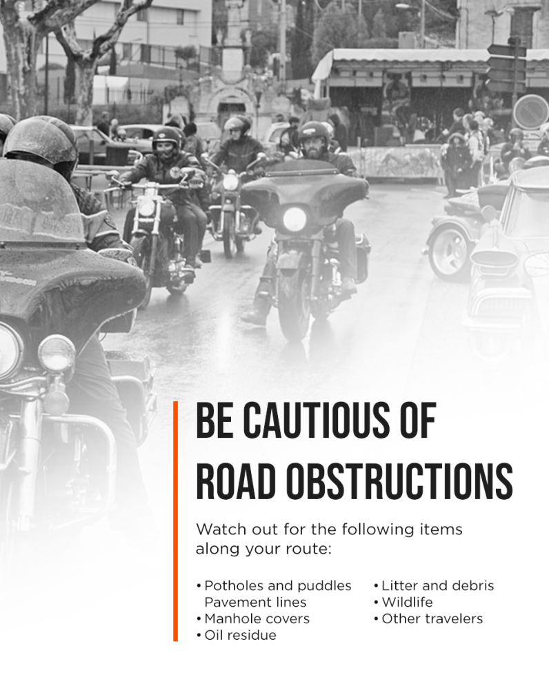 Be Cautious of Road Obstructions