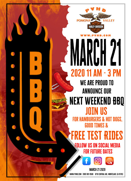 PVHD BBQ'S ARE BACK!                  FOLLOW US ON SOCIAL MEDIA FOR FUTURE DATES