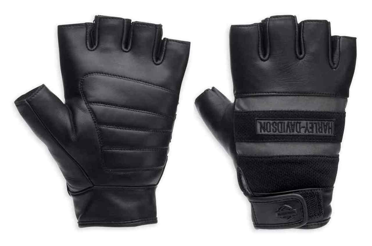 HarleyDavidson® Men's Centerline Reflective Fingerless Gloves. HD