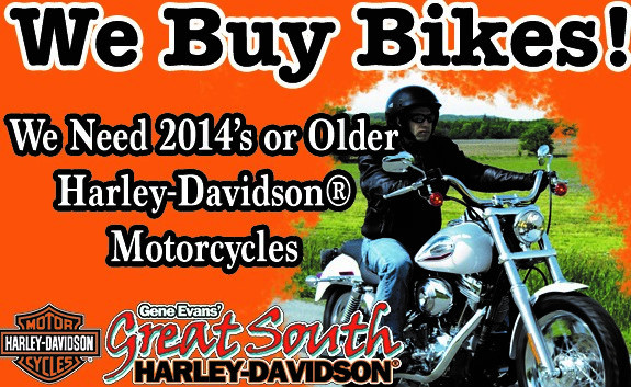 We Buy 2014 and older Harley Davidson