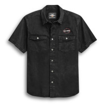 SHIRT-WOVEN,BLACK