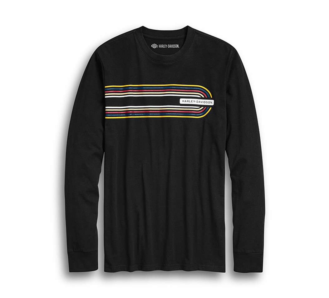 魅力的なグラフィック【Harley-Davidson】長袖 Tシャツ 極上プリント 90s USA製 ハーレーダビッドソン 長袖Tシャツ