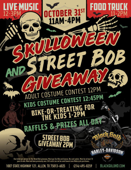 Skulloween Street Bob Giveaway!