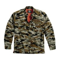SHIRT JACKET QUILTED CAMO