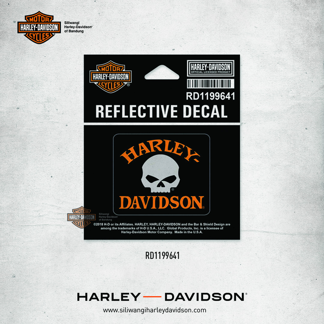 harley reflective skull