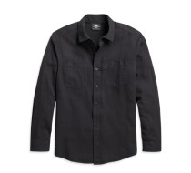 SHIRT-WOVEN,BLACK