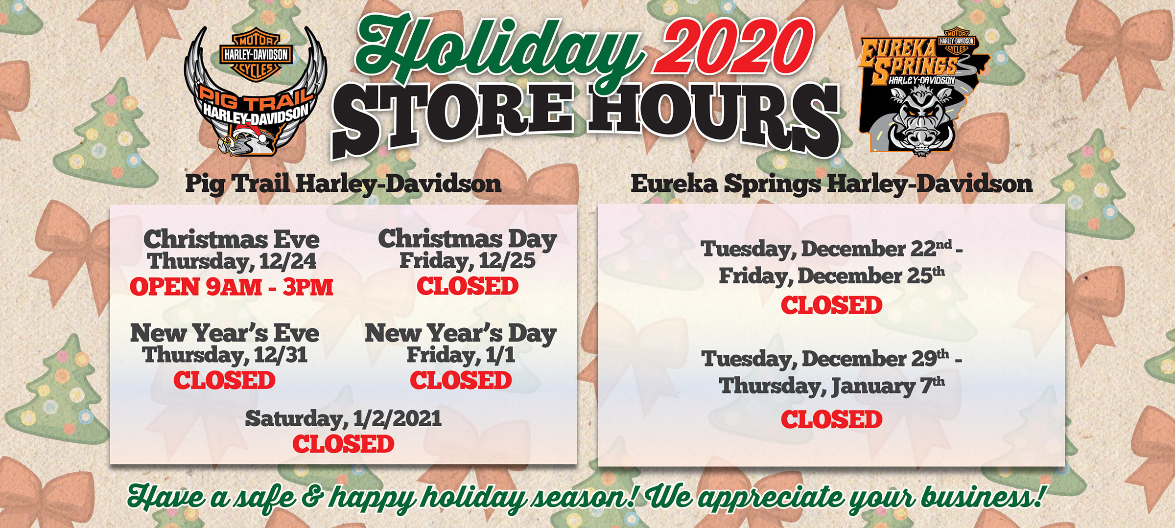 Pig Trail HarleyDavidson l Motorcycle Dealer in Rogers, Eureka Springs