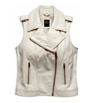 Harley-Davidson® Women's Distressed Leather Zipper Biker Vest