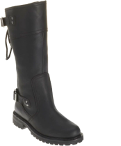 Harley-Davidson® Women's Alexa Back Lace Black Leather Motorcycle Boots